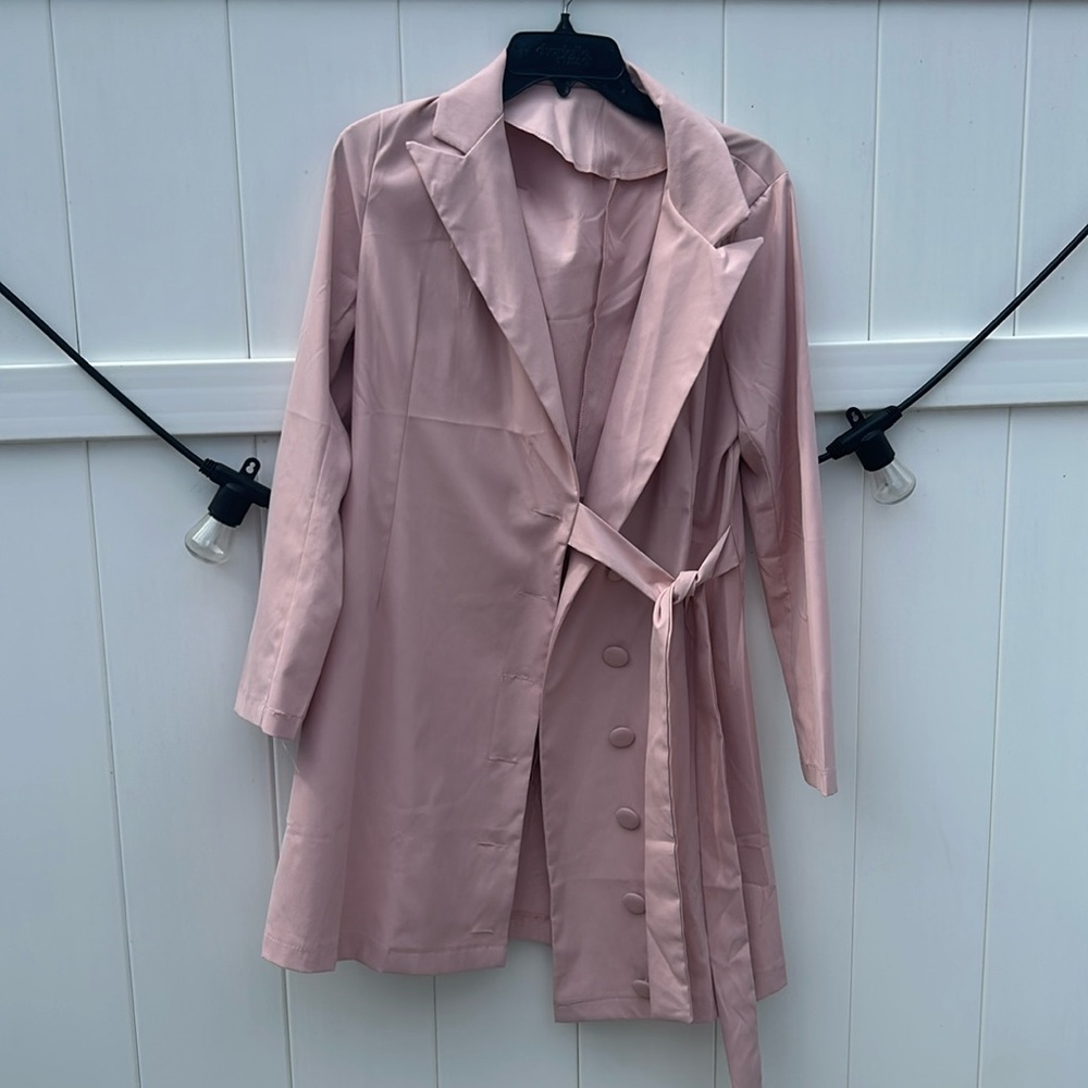 Light pink pea coat